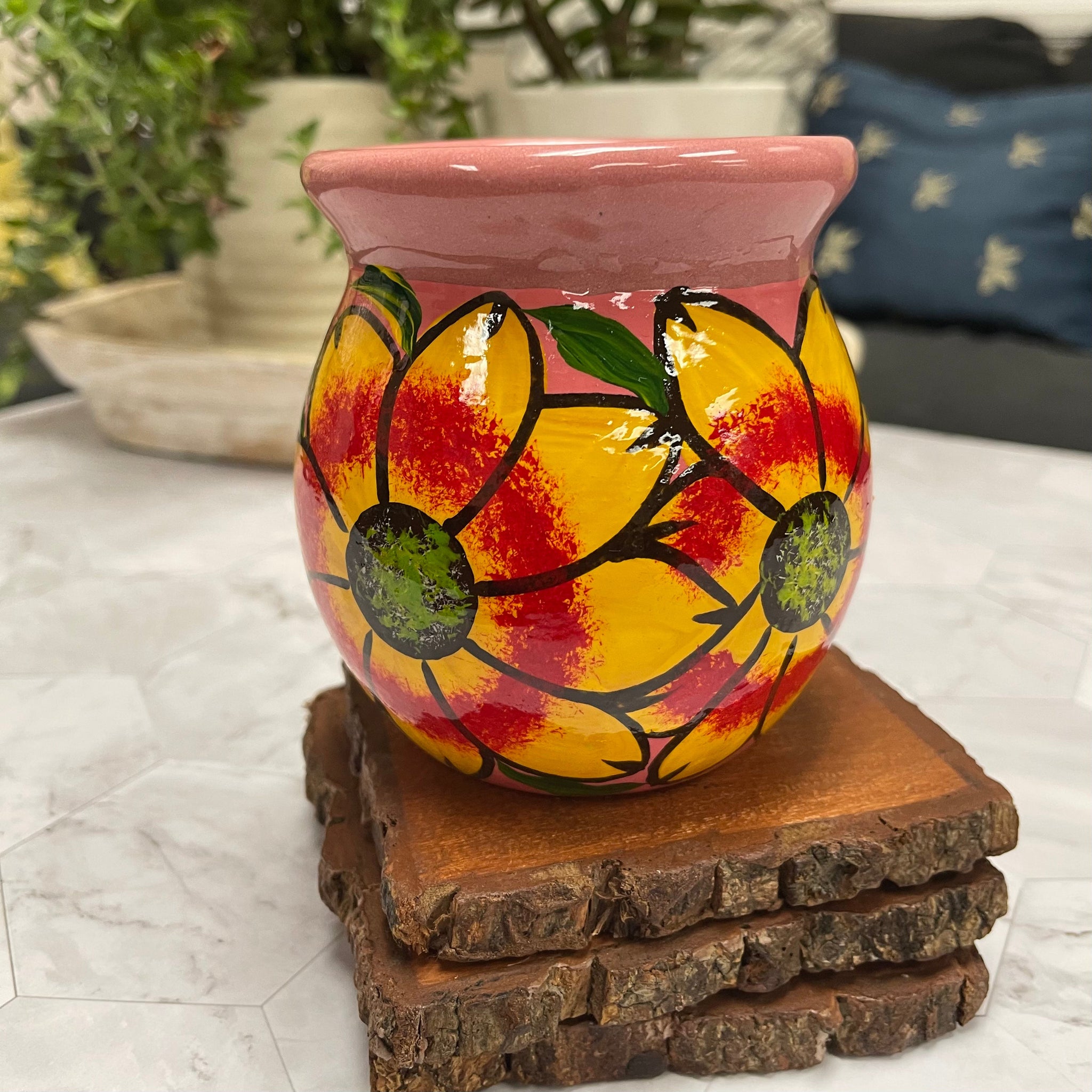 Black Raspberry & Vanilla – Handcrafted Soy Candle in Mexican Clay Jarrito (12oz)