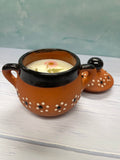 Arroz con Leche – Handcrafted Soy Candle in Mexican Clay Azucarera (16 oz)