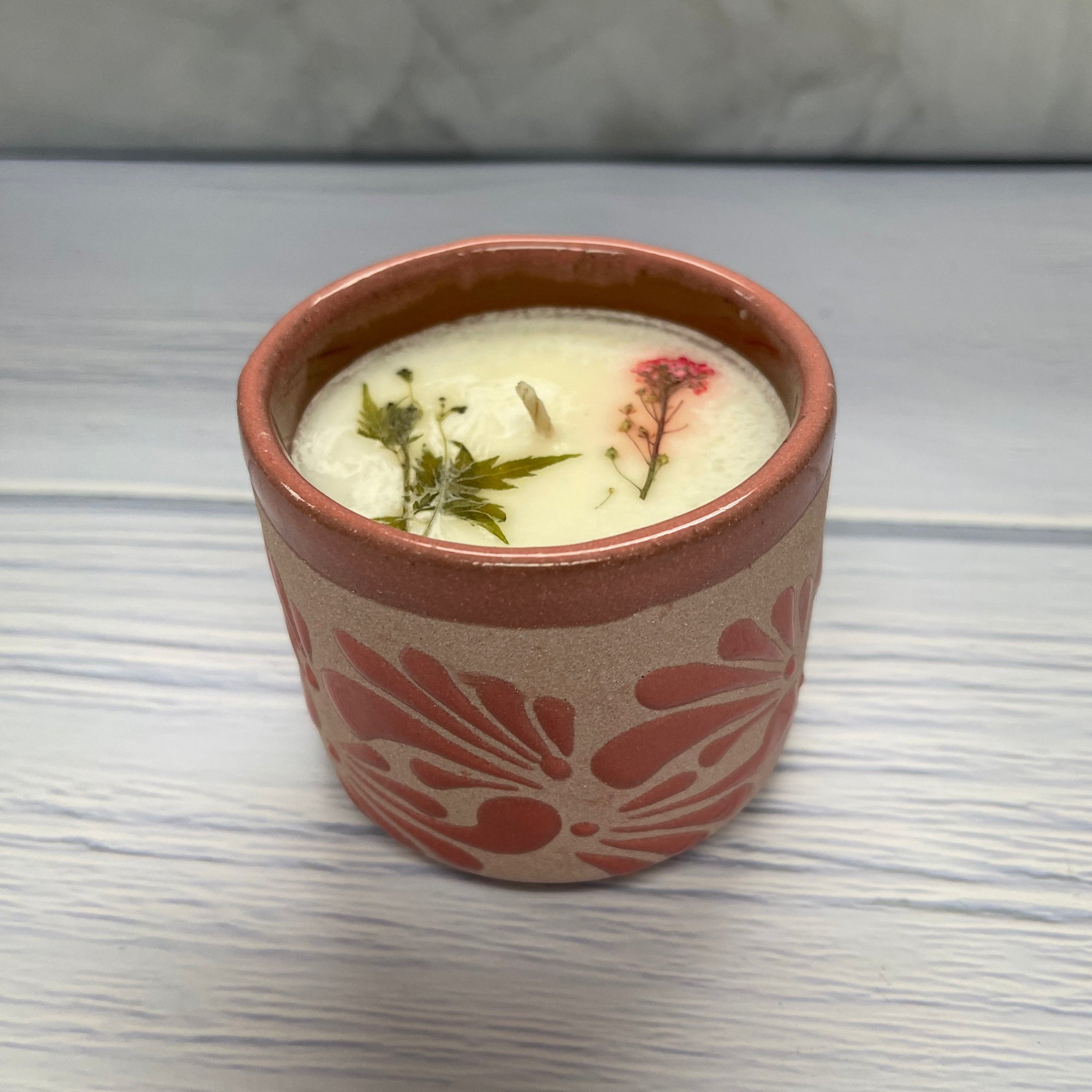 Arroz con Leche – Handcrafted Soy Candle in Mexican Clay Vaso (6 oz)