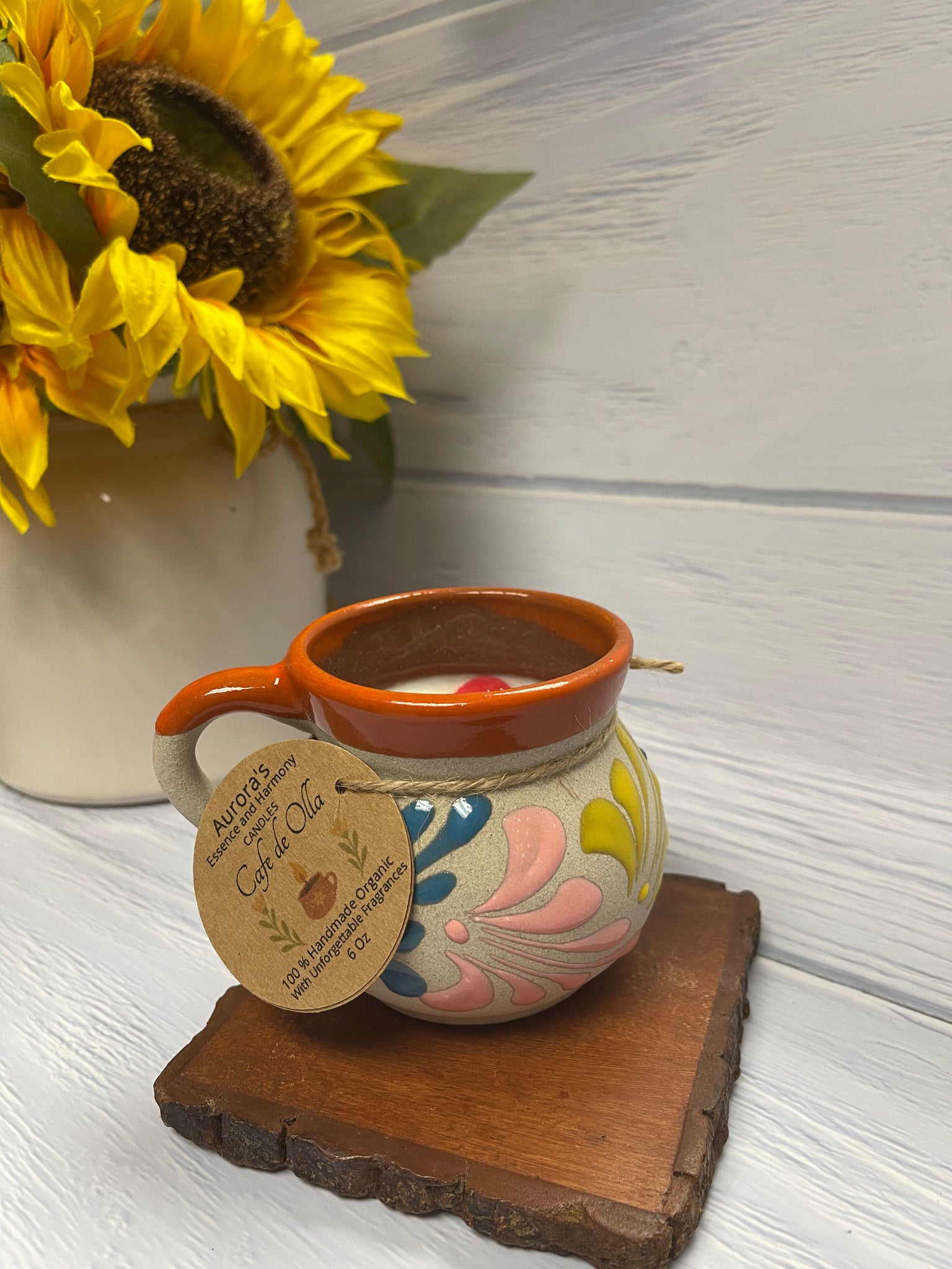 tacita Cafe de Olla 6oz - Vela artesanal