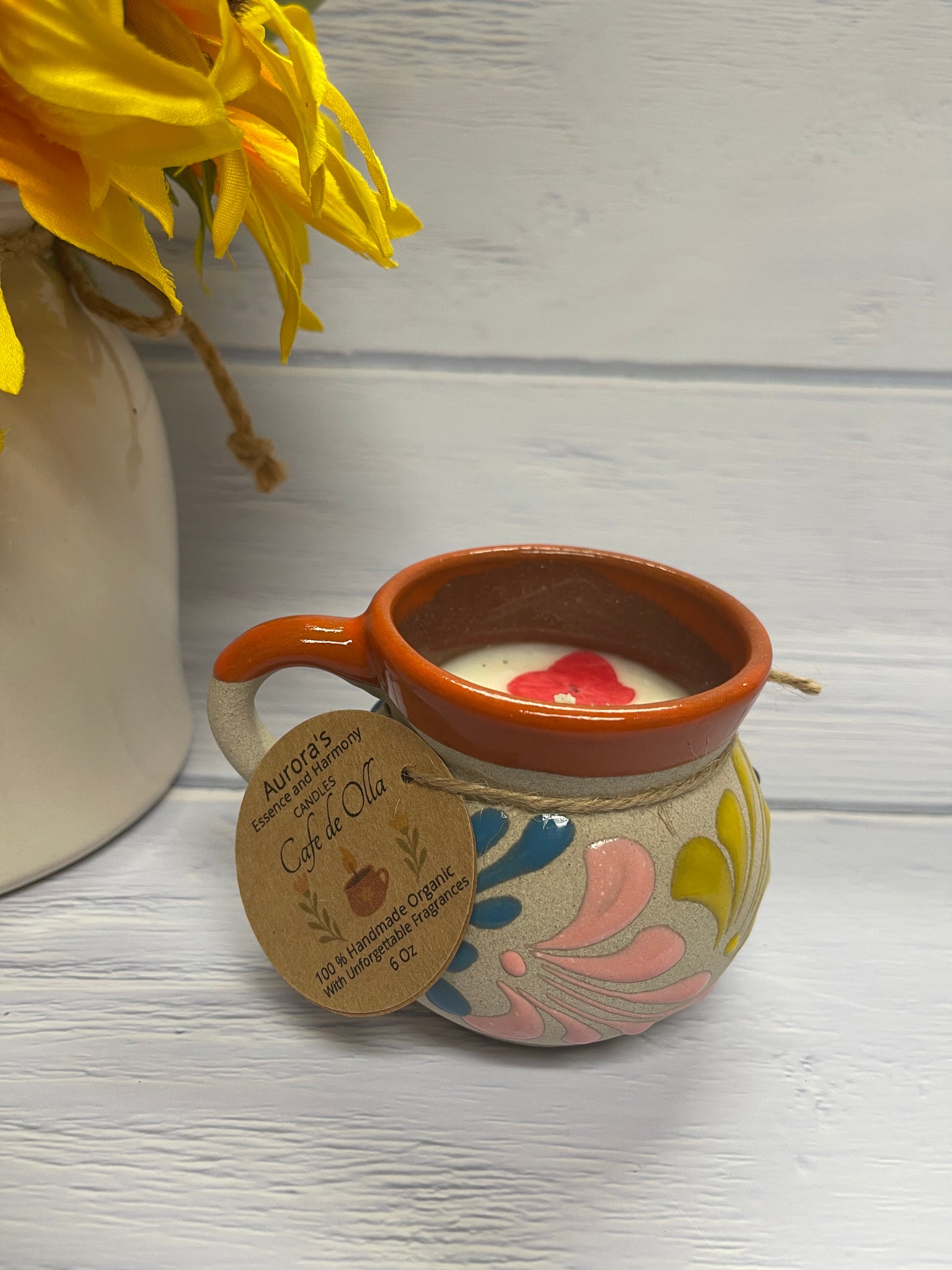 tacita Cafe de Olla 6oz - Vela artesanal
