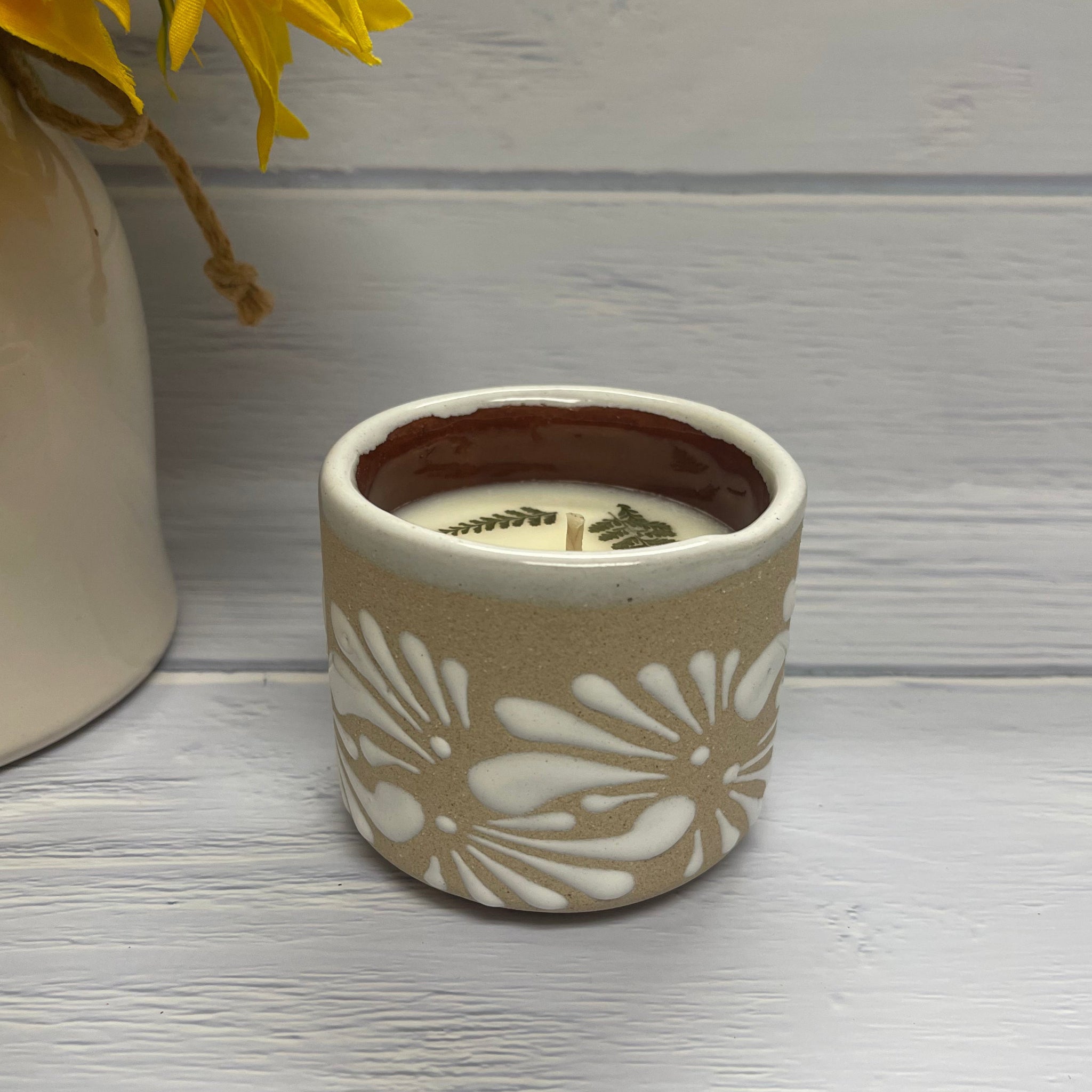 Lavender – Handcrafted Soy Candle in Mexican Clay Vaso (6 oz)